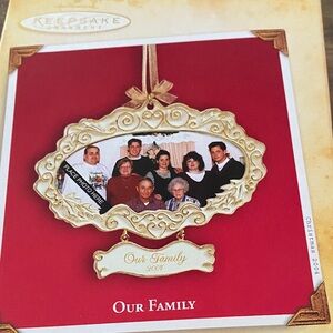 Hallmark Keepsake Our Family Ornament - Red and Gold